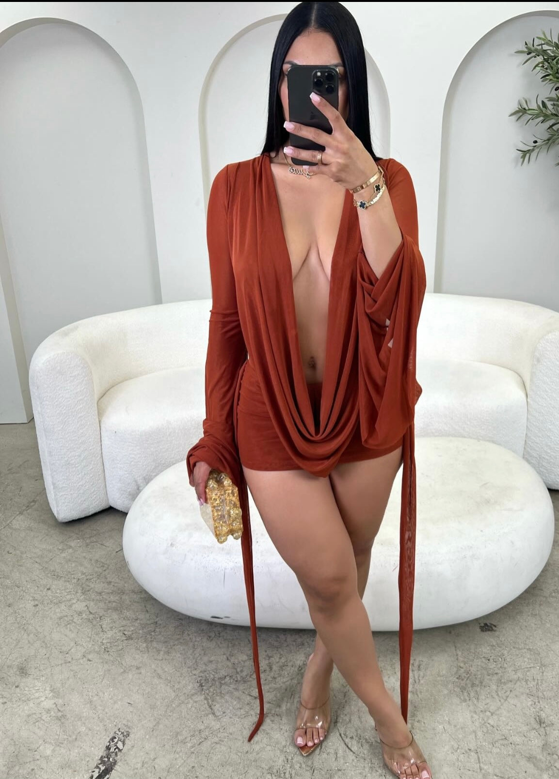 IRAEL Elegant  Mini Dress