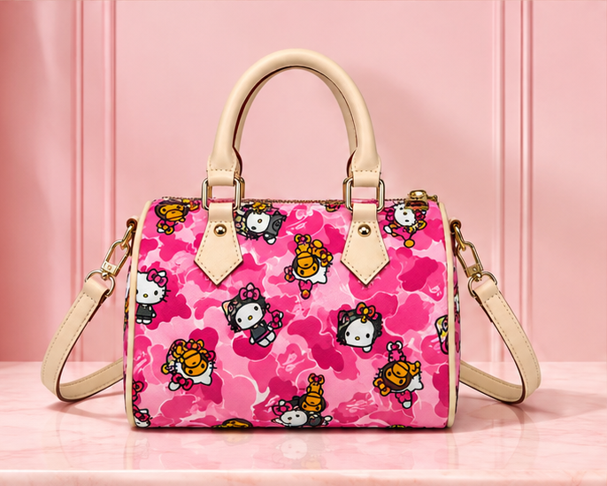 Pink kitty bag